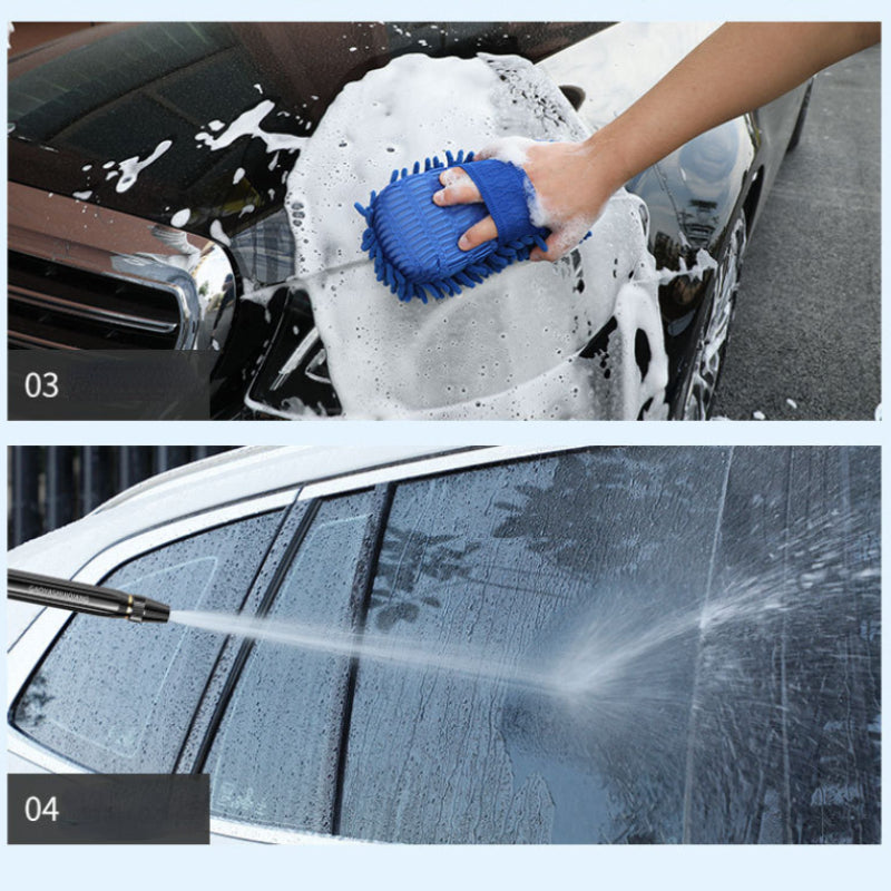 Black Car Wash Spray Head Multifunctional Water Pipe Hose Cleaning Tool