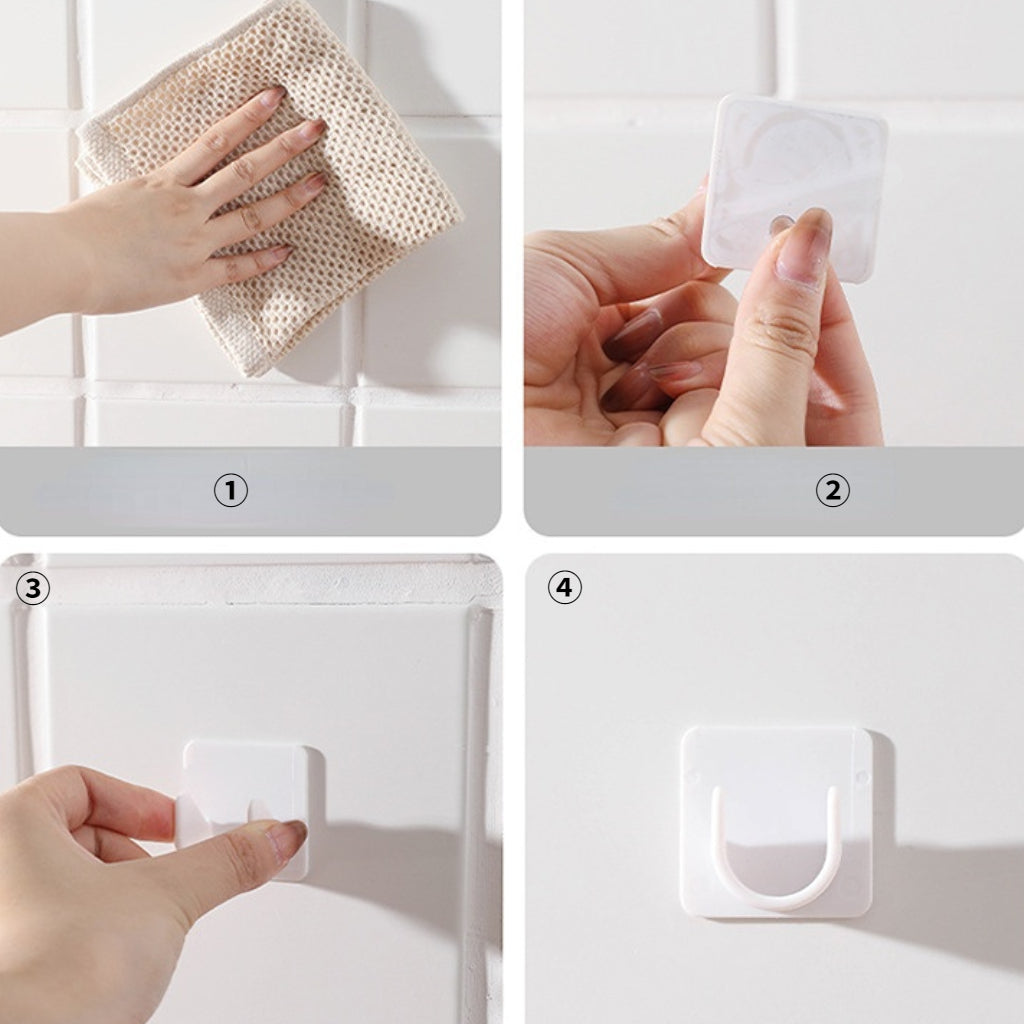 Самоклеящиеся кронштейны для карнизов, легко устанавливаются без сверления. Регулируемые крючки для аккуратных и организованных пространств. Идеально подходят для ванных комнат и кухонь в домах и отелях.