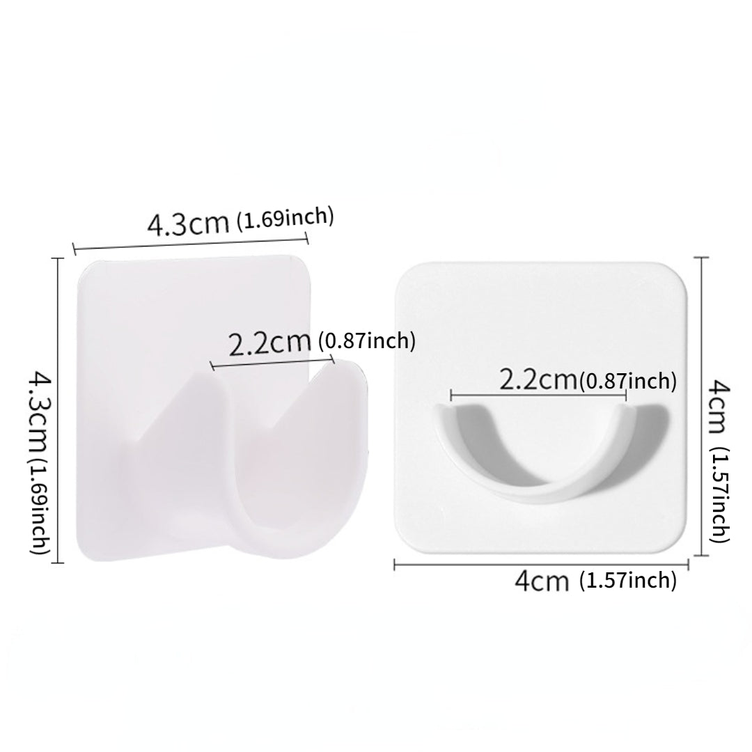 Самоклеящиеся кронштейны для карнизов, легко устанавливаются без сверления. Регулируемые крючки для аккуратных и организованных пространств. Идеально подходят для ванных комнат и кухонь в домах и отелях.