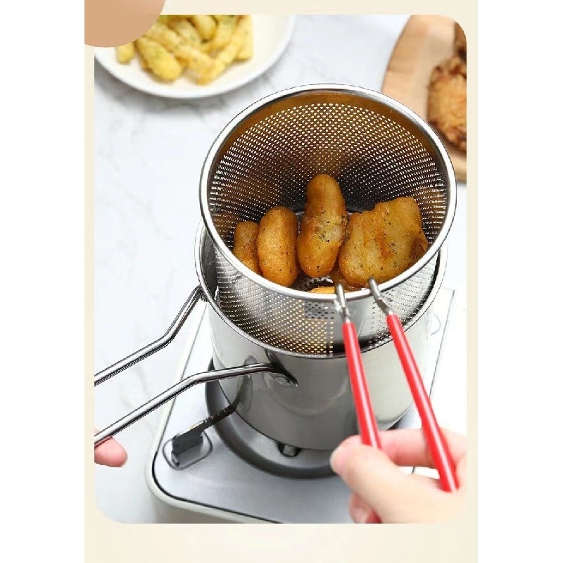 Japanese Tempura Frying Pan for Crispy Foods and Frying
