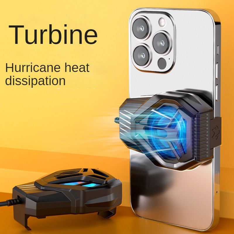 Rechargeable Mobile Phone Cooling Fan with LED Light for Gaming and Video Watching