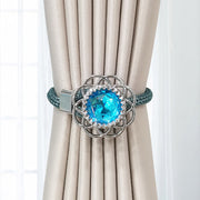 2 ta Rangli Qimmatbaho Toshli Pardalar Tashuvchilari, Moslashuvchan Kamarlar va Saqlash Sumkasi bilan Nafis Shaffof Pardalar Tashuvchilari, Hashamat Qo'shish uchun Zamonaviy Deraza Pardalari Aksessuarlar