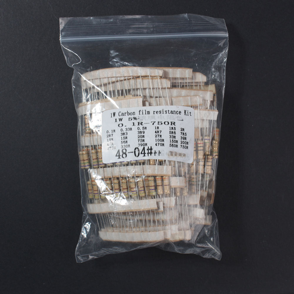 300pcs 1W Carbon Film Resistor Set Assortment Kit Electronics Components