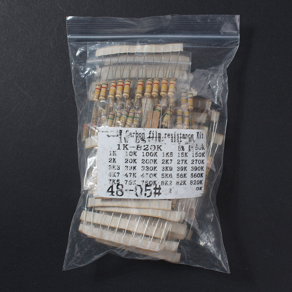300pcs 1W Carbon Film Resistor Set Assortment Kit Electronics Components