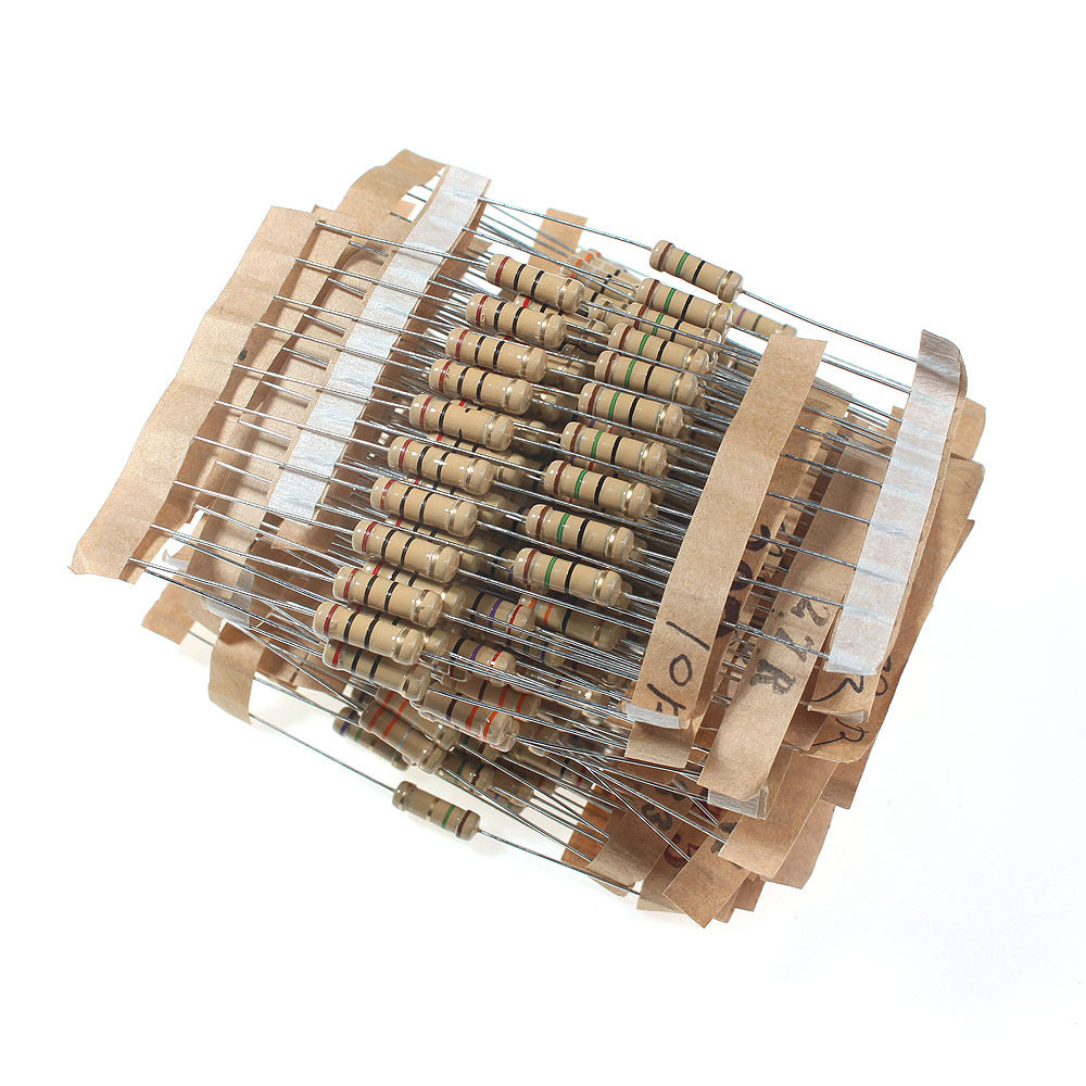 300 dona 1W Karbon Film Rezistorlar To'plami Assortment Kiti Elektronika Komponentlari