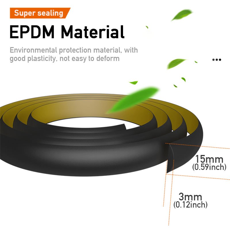 Car Rubber Weatherstrip Seal Strip for Windows Noise Insulation