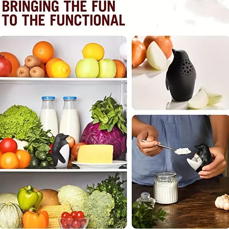 "Muzlatgichni Deodorantlar To'plami: 1 ta Soda Ushtiragich, 1 ta Qiziqarli Muzlatgich Deodoranti va 1 ta Hidni Yo'qotuvchi. Pishirish soda hidlarini olib tashlash uchun qiziqarli oshxona asboblari."