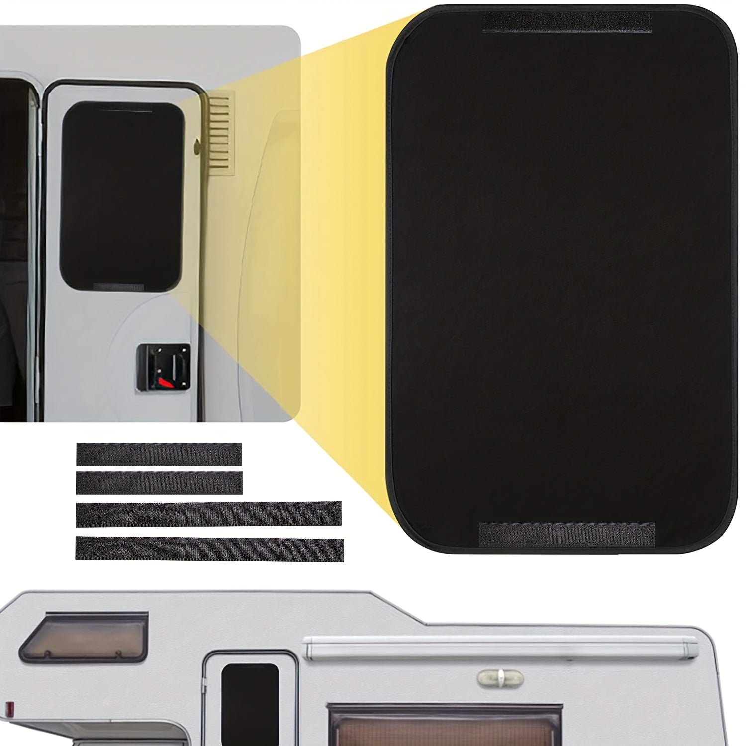 RV Window Shade Cover Camper Sunshade Privacy Screen 40.64x62.87cm