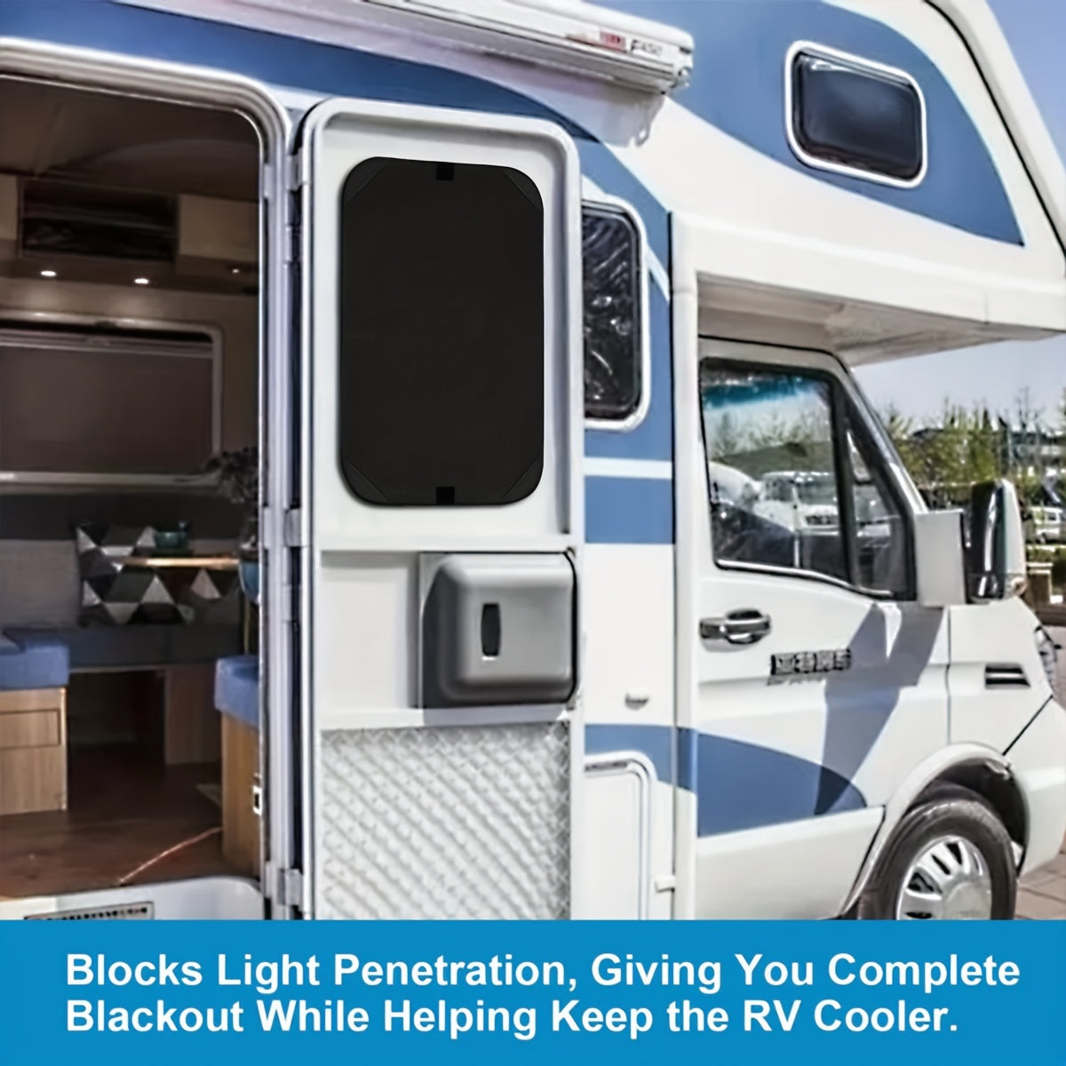 Cubierta de sombra para ventana de RV, pantalla solar para camper, pantalla de privacidad 40.64x62.87cm