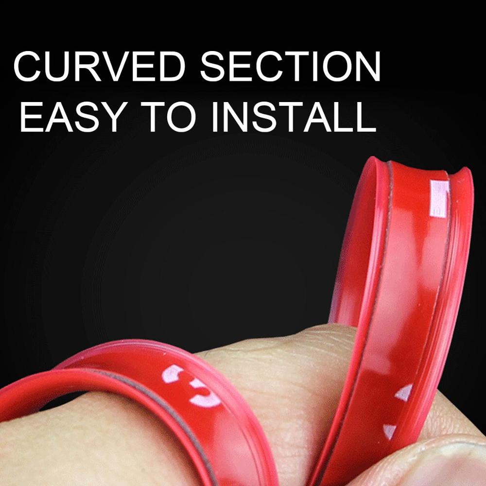 Protector de llanta de coche, tira de goma, guardabarros, moldura, decoración