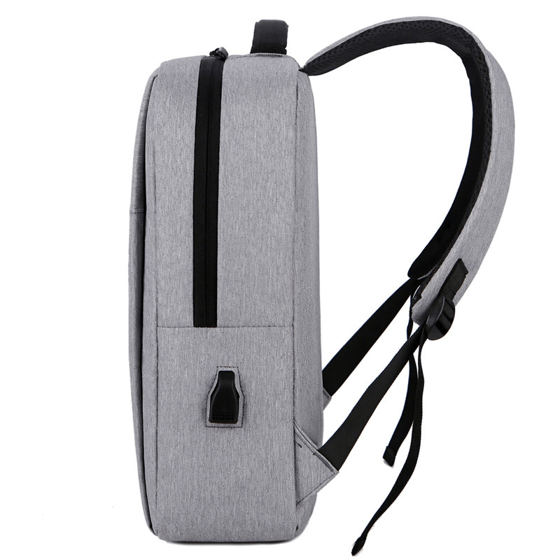 Large Nylon Travel Laptop Backpack with USB Charging and Stain-Resistant Features