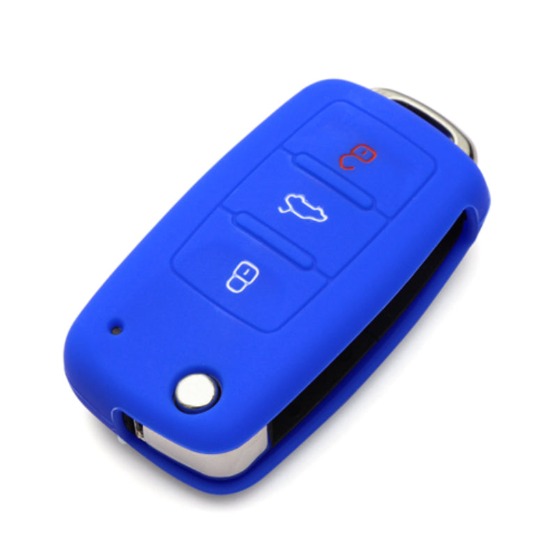 Silicone avtomobil kaliti muhrini qopqog'i VW Passat Jetta Golf Tiguan Backup Key uchun