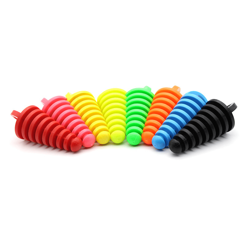Motorcycle PVC Exhaust Plug Waterproof Dust Cover for Dirt Bikes Red