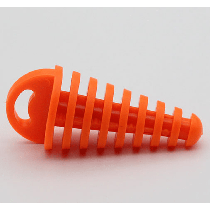 Motorcycle PVC Exhaust Plug Waterproof Dust Cover for Dirt Bikes Red