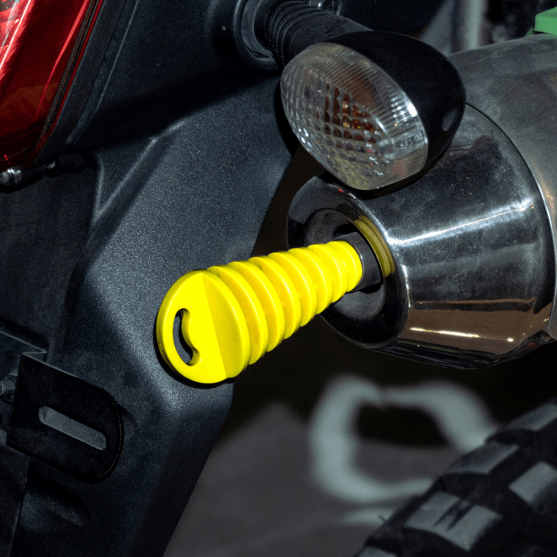 Motorcycle PVC Exhaust Plug Waterproof Dust Cover for Dirt Bikes Red