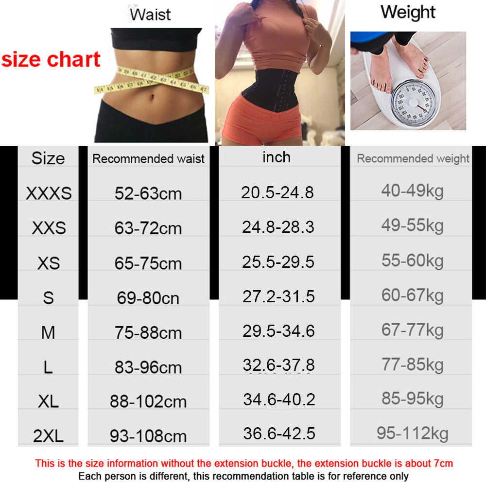 Women's Postpartum Waist Trainer Corset Knit Fabric Hand Wash Belly Fat Burn Belt