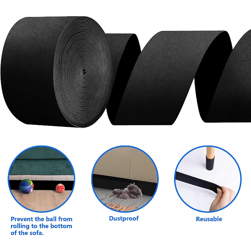 Регулируемый блокиратор игрушек под диваном с секционными соединителями и бамперной защитой