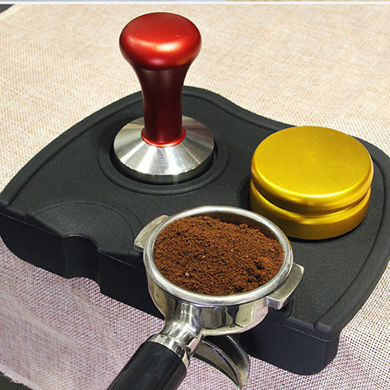 Coffee Tamper Mat Non-Slip Silicone Base Barista Tool