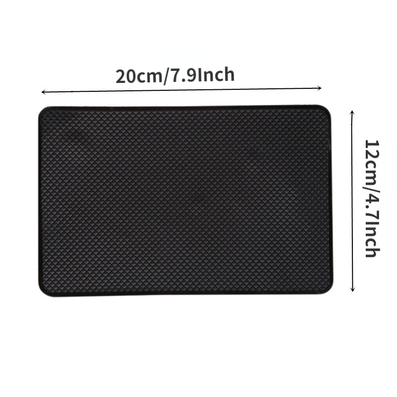 Car Interior Sticky PVC Gel Pad 20x12cm Anti-Slip Phone Sunglasses Holder