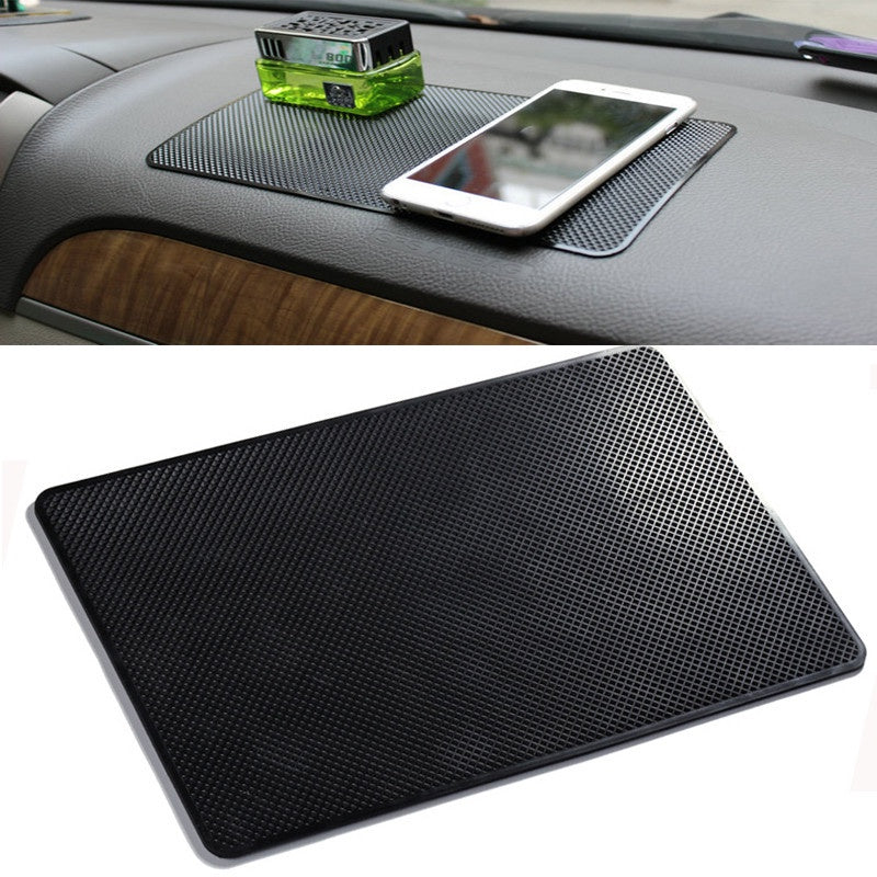 Car Interior Sticky PVC Gel Pad 20x12cm Anti-Slip Phone Sunglasses Holder