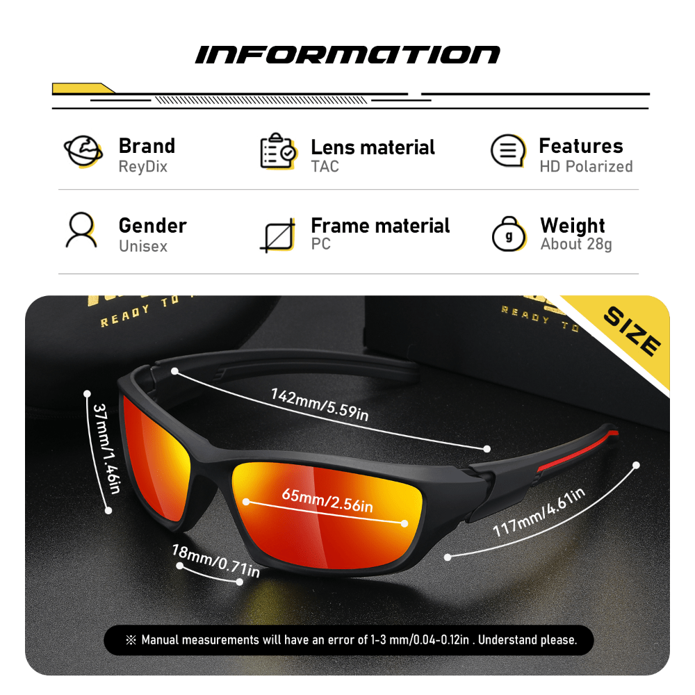 Men's Polarized Sports Sunglasses Unisex Outdoor Cycling Glasses
