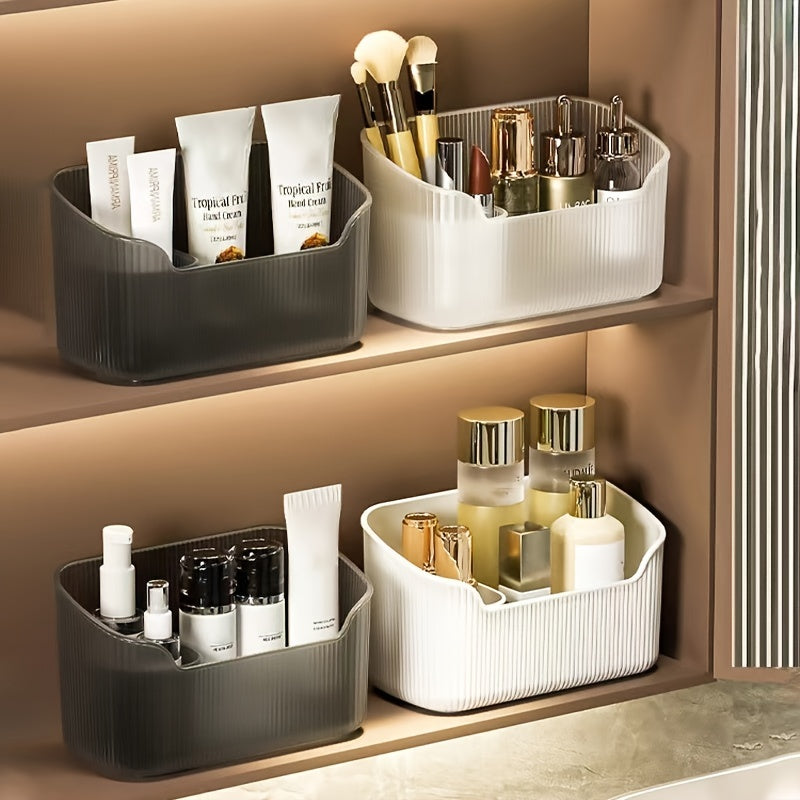 Bathroom Storage Organizer for Skincare and Makeup, Plastic, Compact