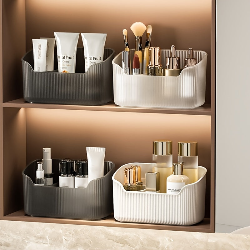 Bathroom Storage Organizer for Skincare and Makeup, Plastic, Compact