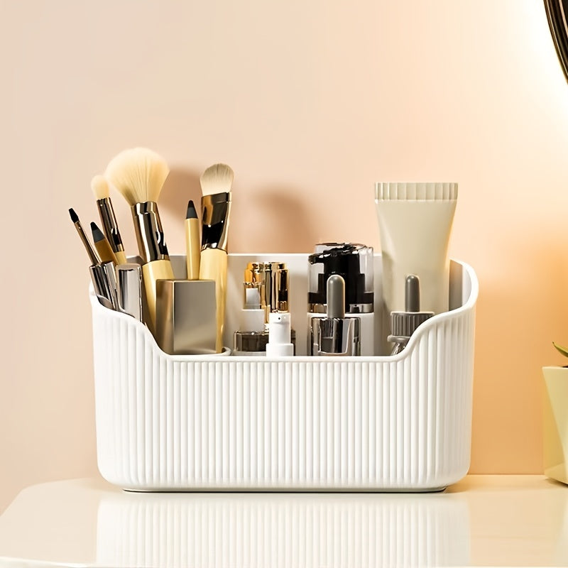 Bathroom Storage Organizer for Skincare and Makeup, Plastic, Compact