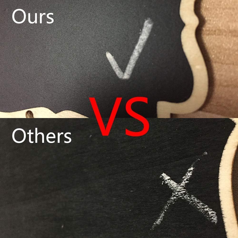 Set of 10 Miniature Chalkboard Signs with Easel Stands for Weddings and Events