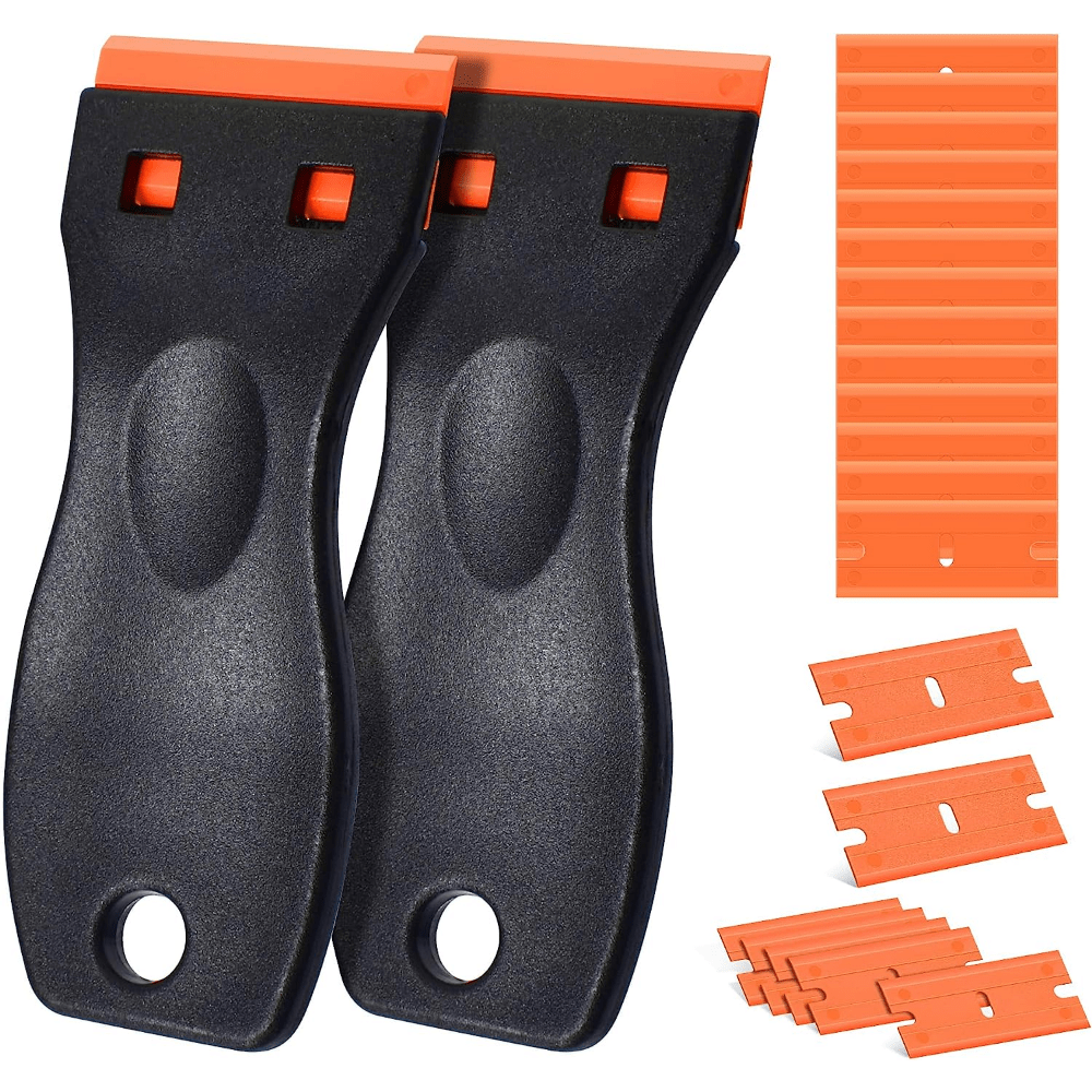 Kit de raspador de plástico para cuchilla de 22 pulgadas con hojas de doble filo para la eliminación de tintado de ventanas de coche