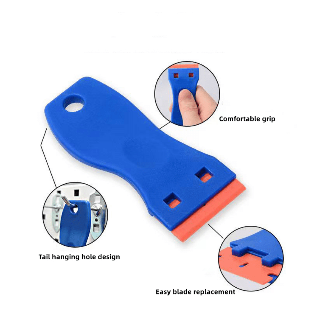 Kit de raspador de plástico para cuchilla de 22 pulgadas con hojas de doble filo para la eliminación de tintado de ventanas de coche