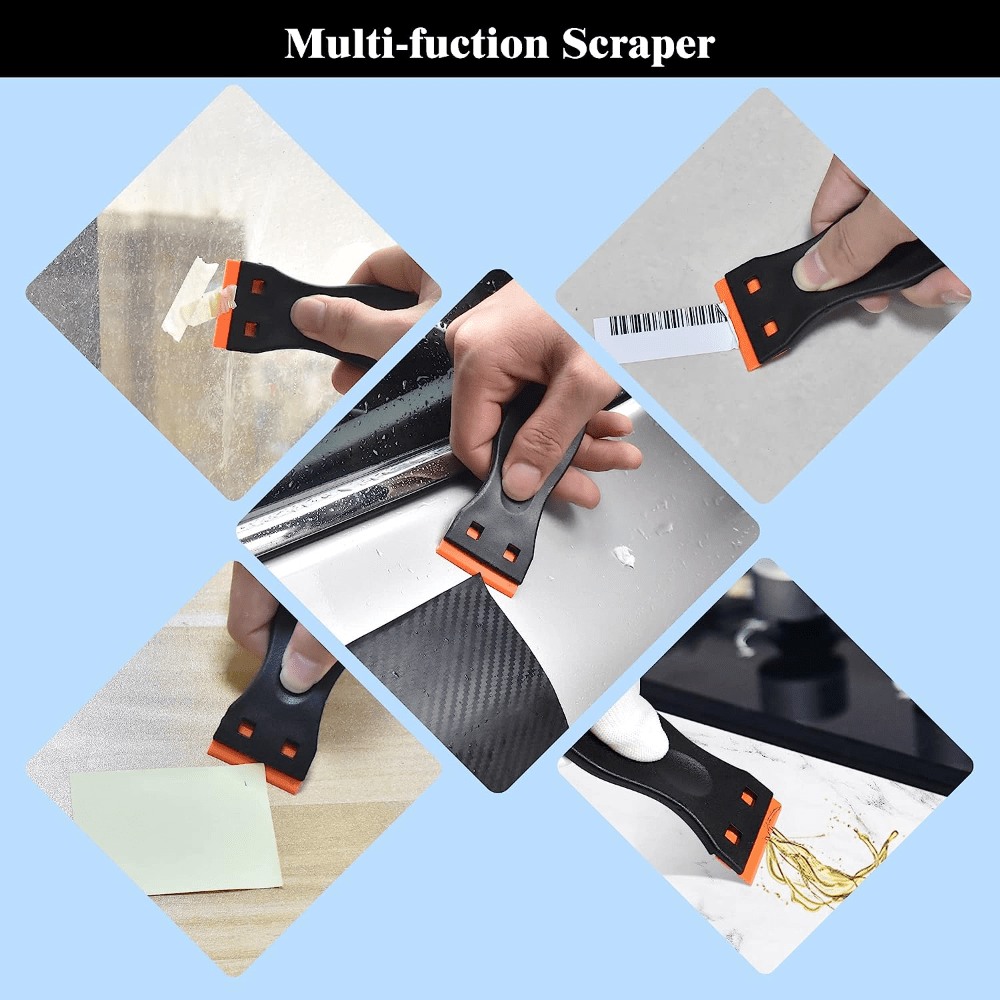 Kit de raspador de plástico para cuchilla de 22 pulgadas con hojas de doble filo para la eliminación de tintado de ventanas de coche