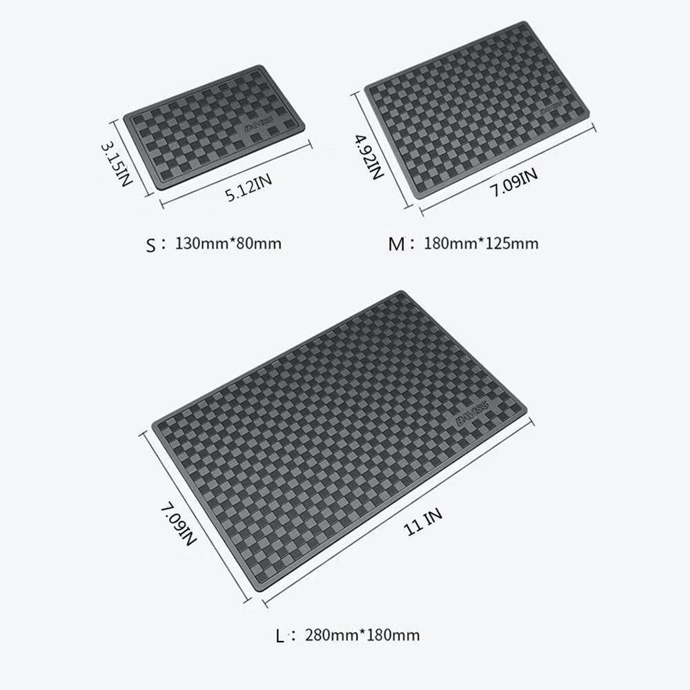 Universal Car Dashboard Anti-Slip Rubber Pad for Phones Keys and Devices