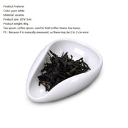 White Porcelain Coffee Tea Serving Set with Trays Spoon and Shovel