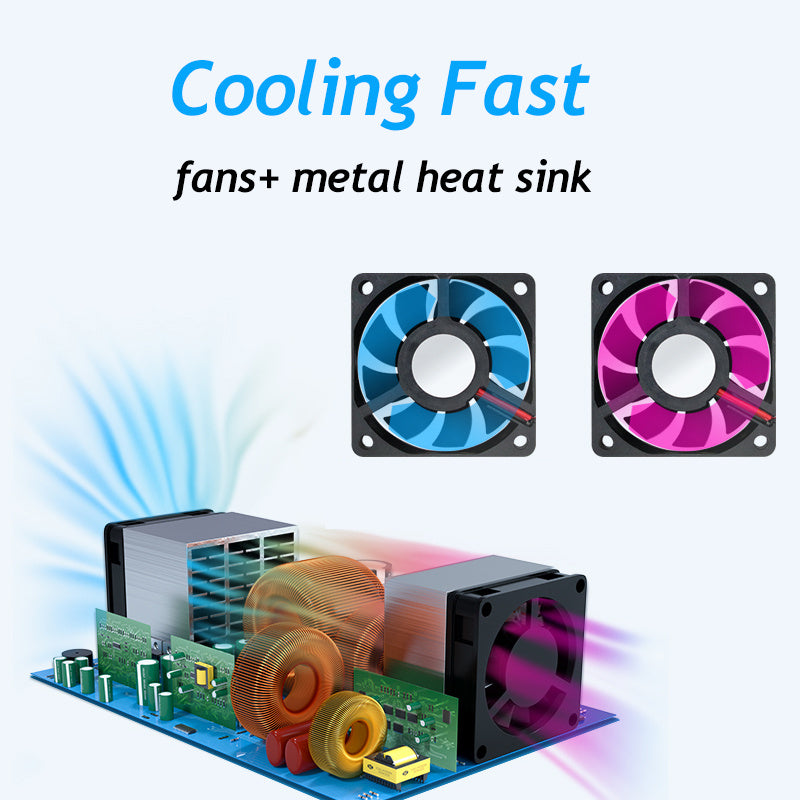 Портативный автомобильный инвертор мощности 3000 Вт, DC 12 В в AC 220 В с европейской вилкой