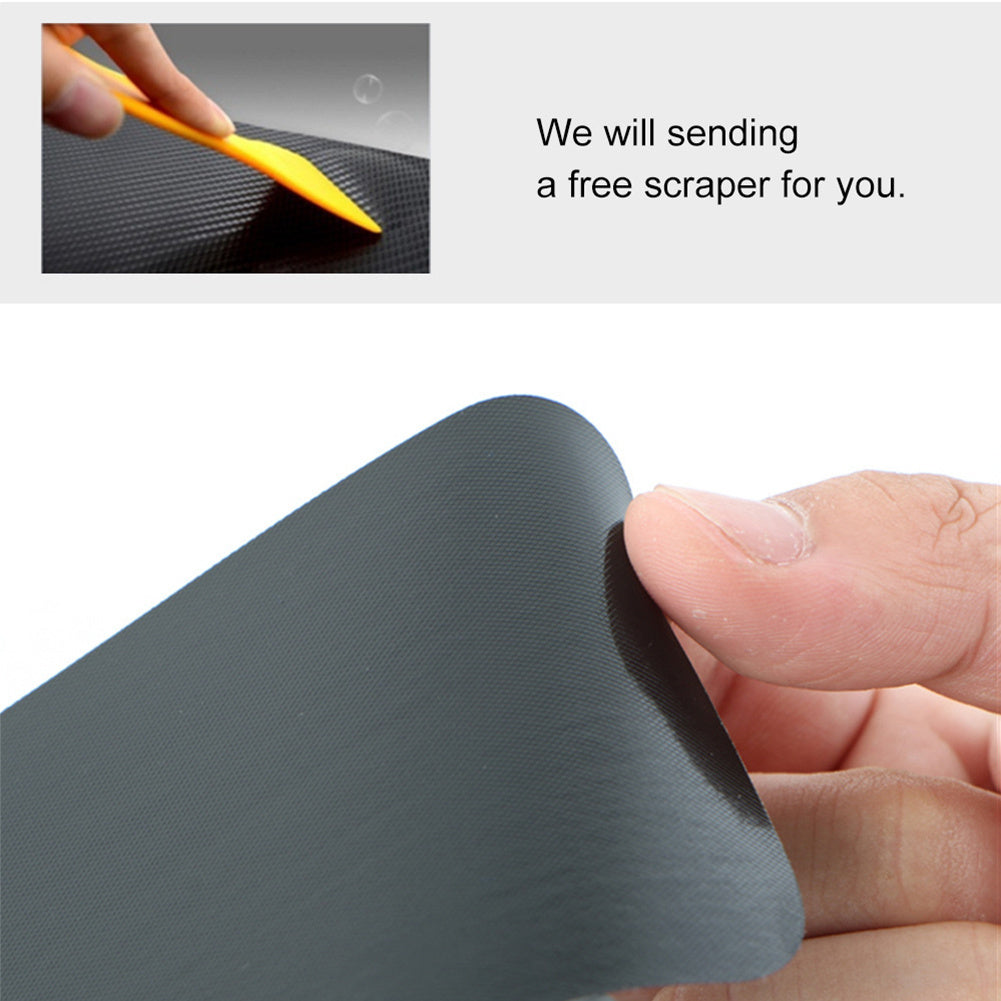 Universal Rear Trunk Guard Plate Sticker 3D Carbon Fiber Scratch Protection