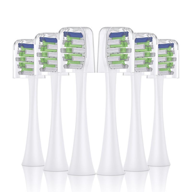 Juego de cabezales de cepillo de dientes eléctrico de repuesto de 6 u 8 unidades para cepillos de dientes sónicos