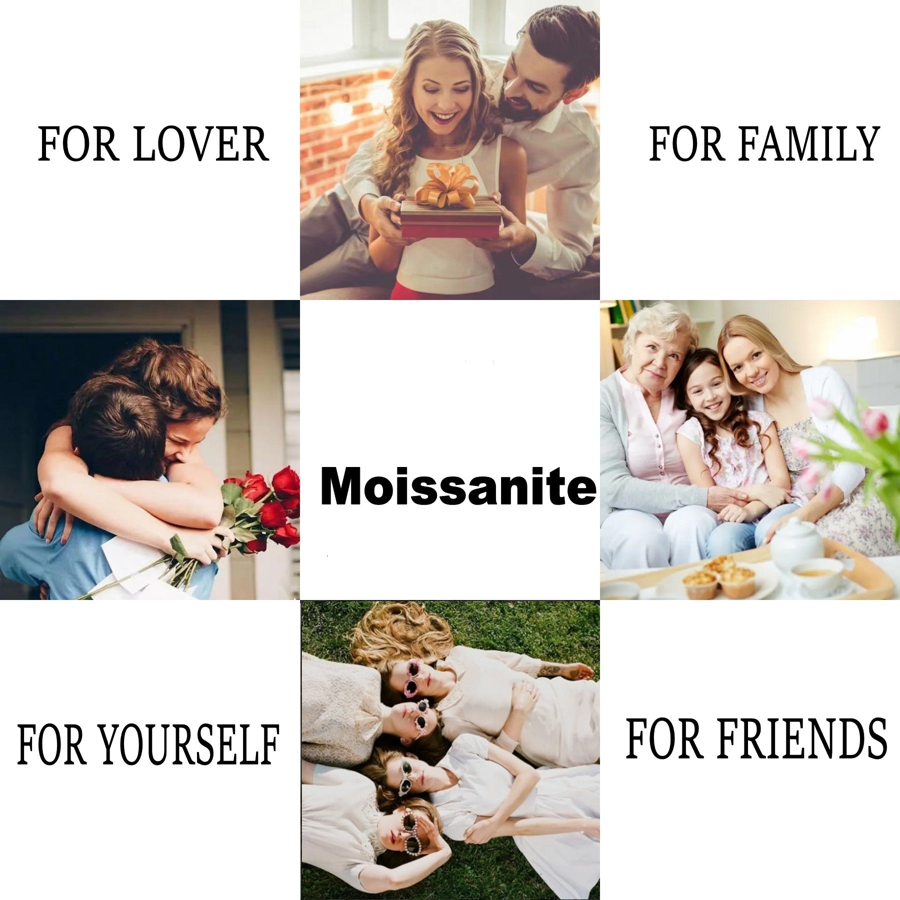 Zarif Qo'l Bilaguzuk Zargarlik To'plami, 0.5 Karat Moissanite Pendanti, Qobiq Marvarid To'plari va 925 Sterling Kumush bilan sovg'a qutisi.