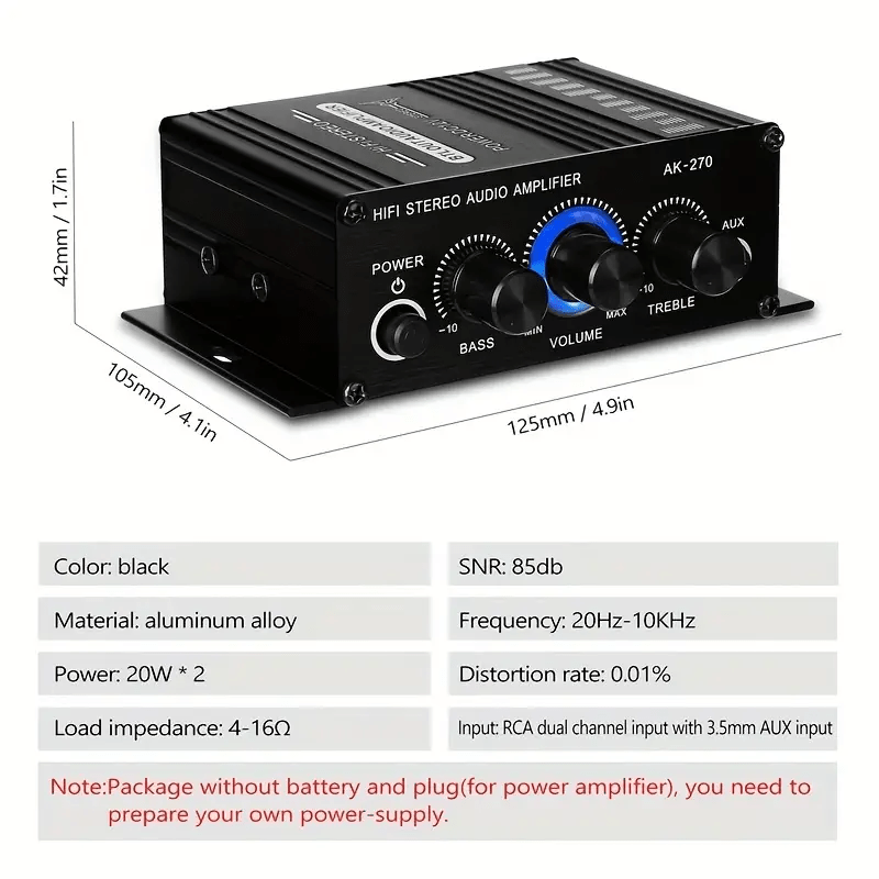 Yangi Universal Avtomobil MP3 Mini Quvvat Amplifikatori 400W Stereo Audio Ovozi Amp Uy Teatriga.