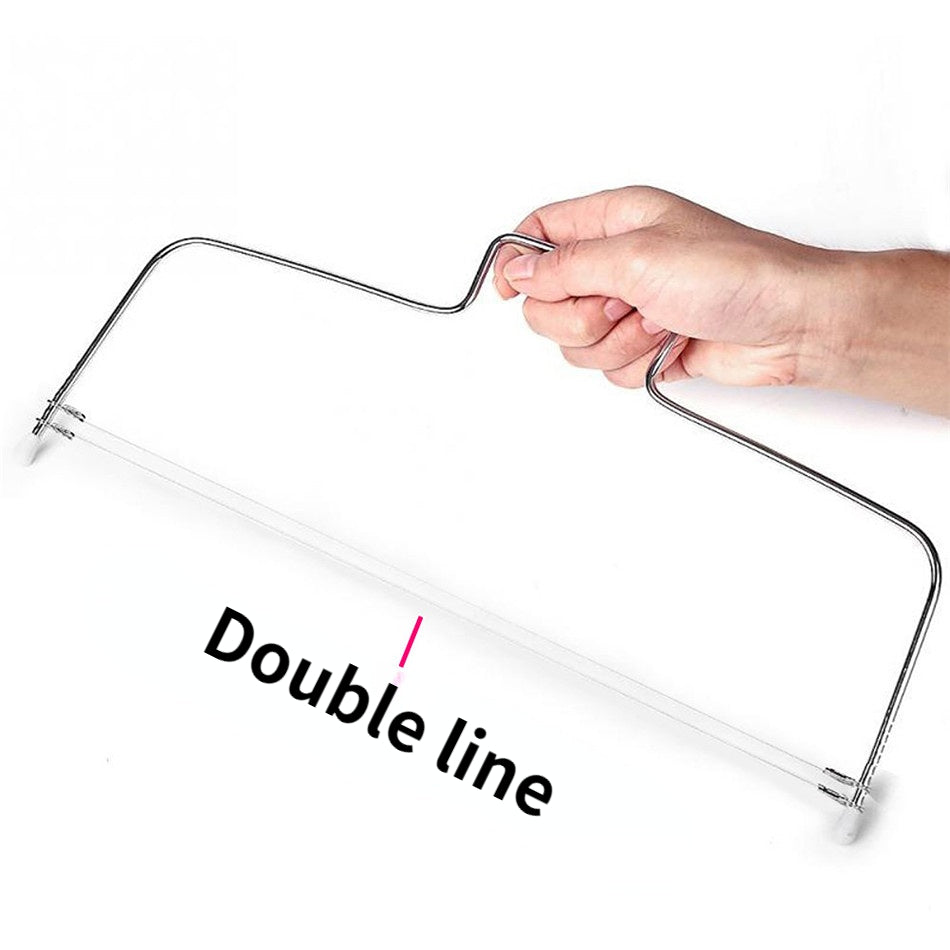 Cuchillo cortador de pastel de acero inoxidable para rebanadas uniformes, perfecto para decorar y hornear pasteles DIY