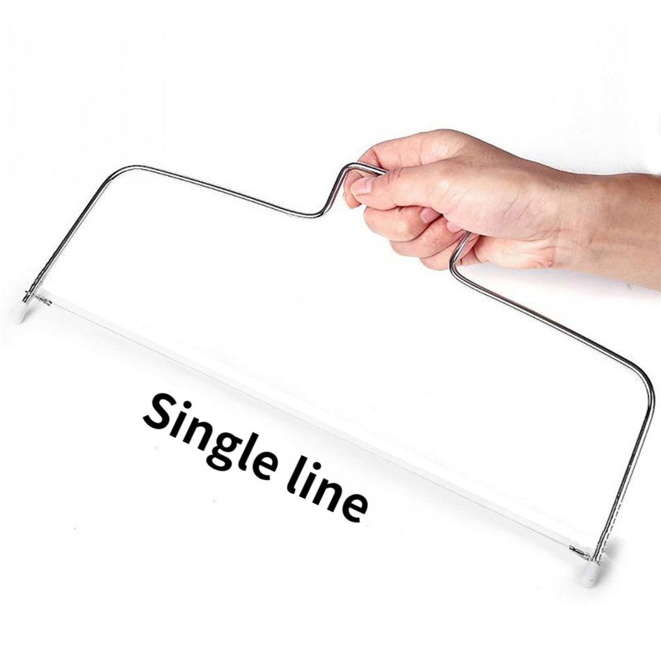 Cuchillo cortador de pastel de acero inoxidable para rebanadas uniformes, perfecto para decorar y hornear pasteles DIY