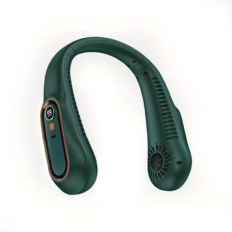 USB Rechargeable Neck Fan with 5 Speed Adjustable Cooling Digital Display