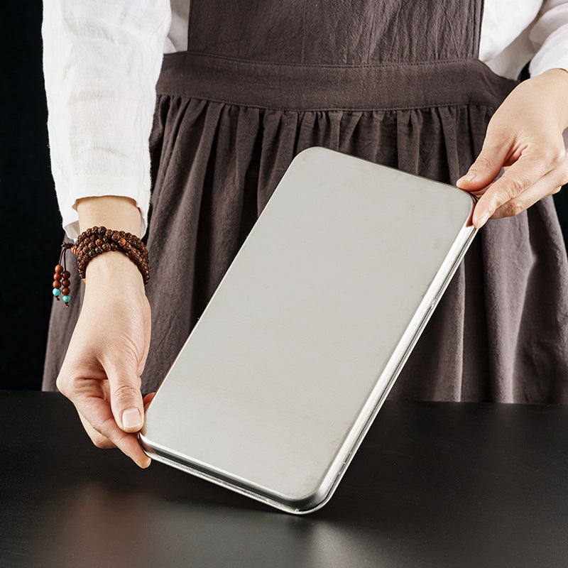 Stainless Steel Serving Tray for Food Storage Baking and Grilling