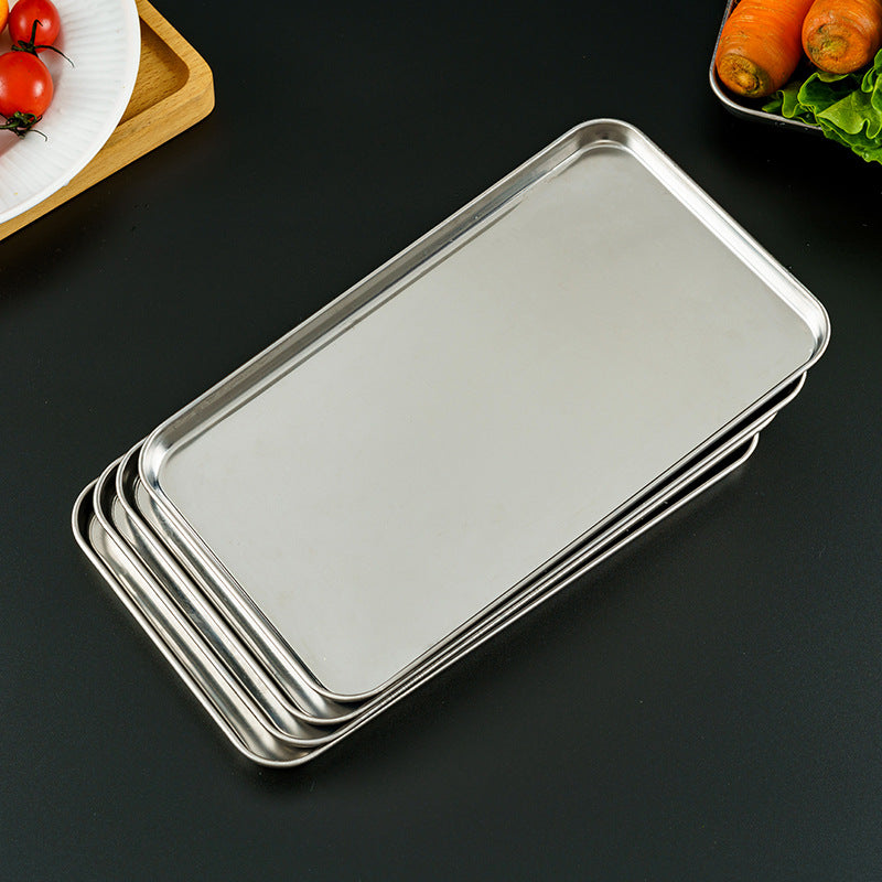 Stainless Steel Serving Tray for Food Storage Baking and Grilling