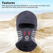 Unisex Waterproof Winter Balaclava Face Mask Ski Mask Black for Men Women