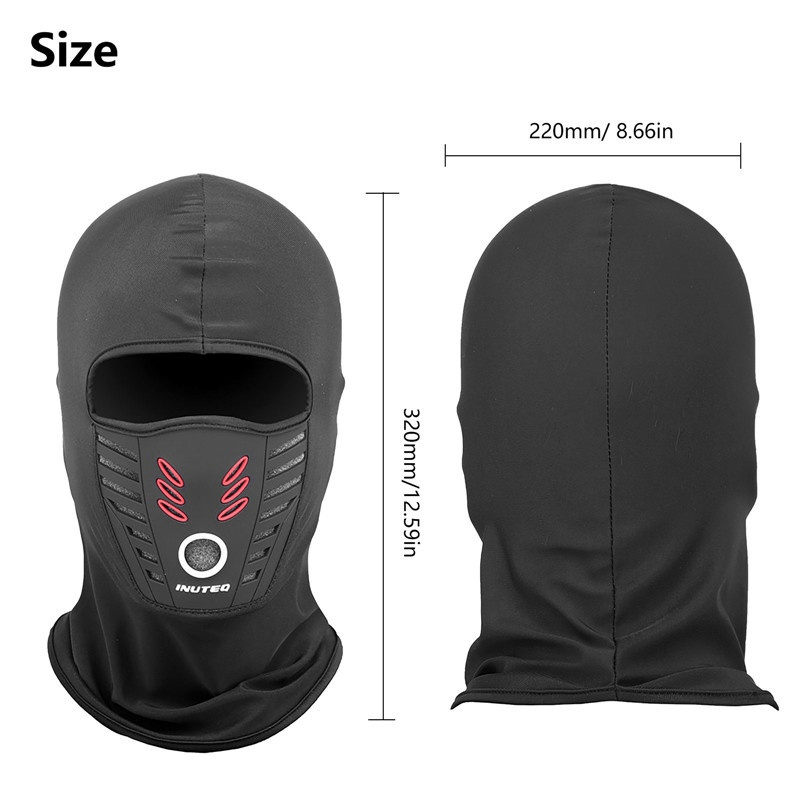 Unisex Waterproof Winter Balaclava Face Mask Ski Mask Black for Men Women