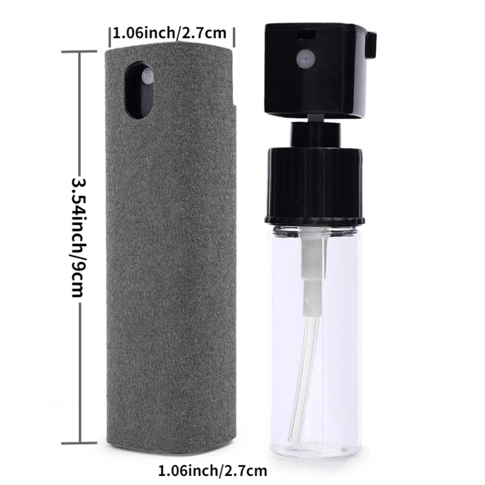 2-in-1 Screen Cleaner Spray and Microfiber Cloth for Phones Laptops Tablets
