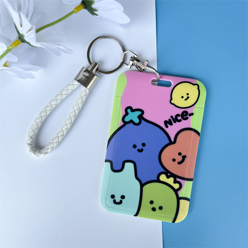 Avtobus va talaba ovqat kartalari, kampus ko'rgazmasi va zavod brendi eshik kartalari uchun himoya qopqog'i, kalit zanjiri bilan birga.