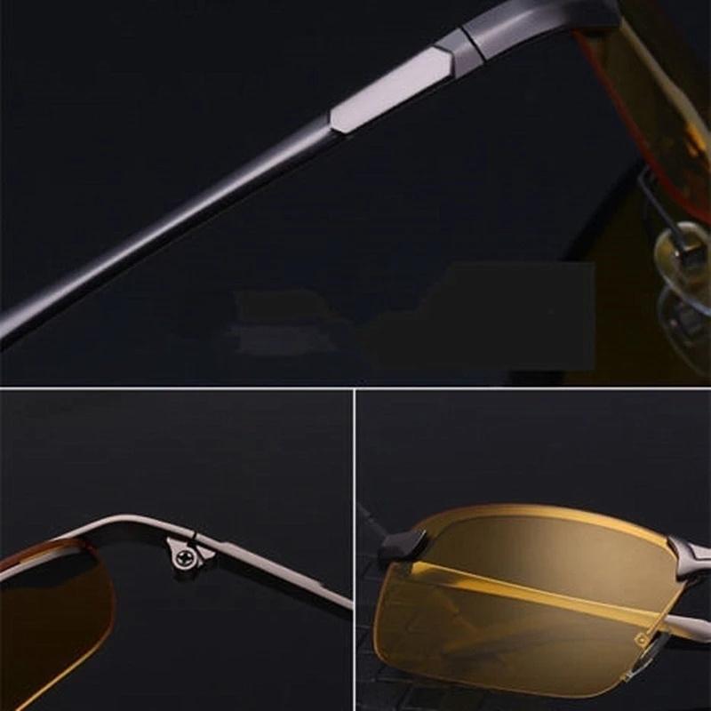 Night Vision Glasses for Men Women Outdoor Sports Night Driving Sets of 1 2 4 Semi-Rimless Yellow