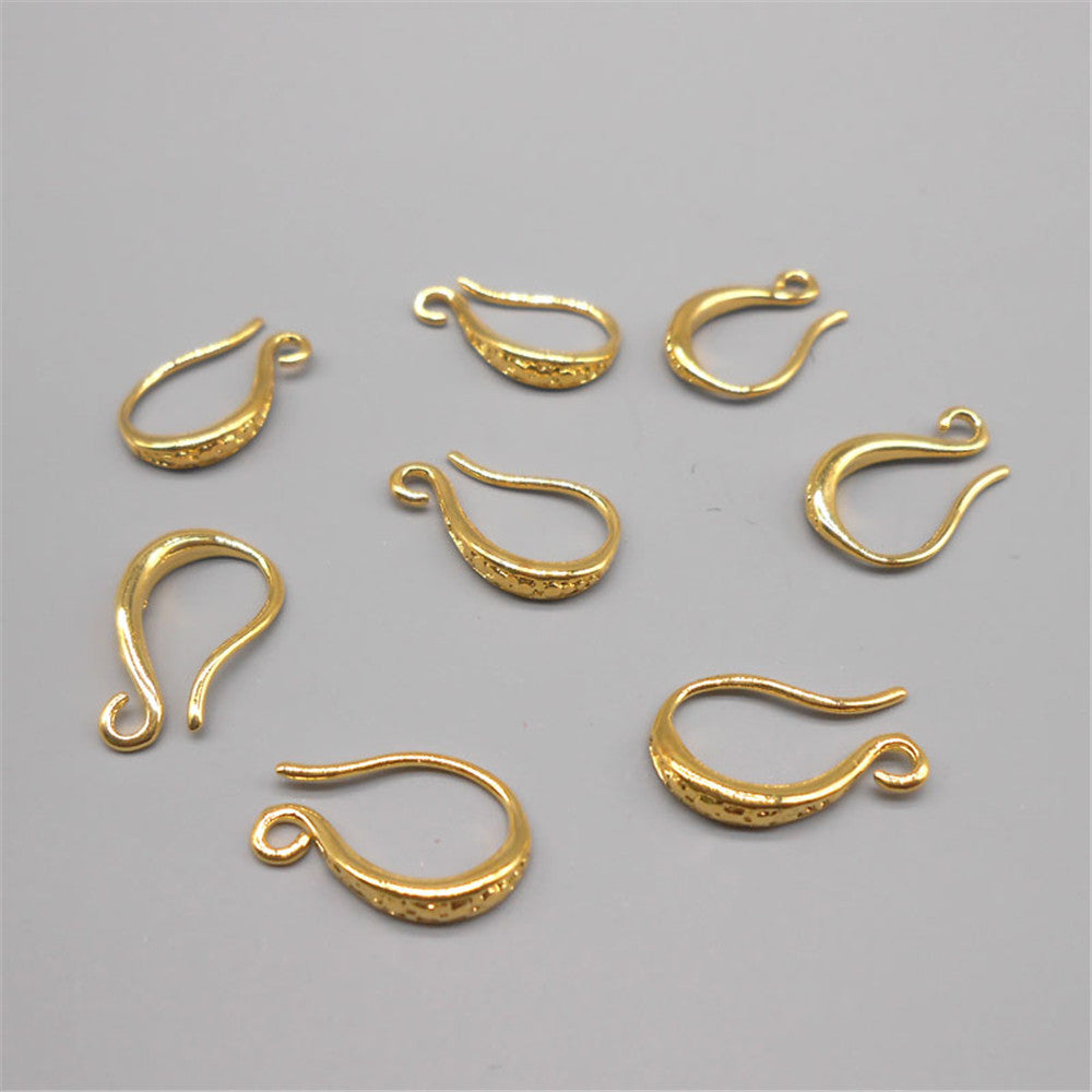 Bulk Pack of 20-50 Frosted DIY Ear Hooks Earrings and Pendants in Gold Silver Rose Gold